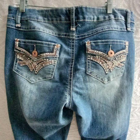 Cato Premium Bling Pocket Jeans Size 14 - Picture 6 of 7